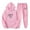 Pink, variant on Tracksuit Womens Full Set Jogging Suits Hoodie Tracksuit 2 Piece Outfit Oversized Sweatshirts Jogging Pants Lounge Outfits Casual Co Ord Sets Streetwear Blue XL
