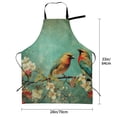 thumbnail image 2 of Kdxio Retro Birds Apron with Pockets Adjustable Kitchen Aprons for Men Women Waterproof Aprons for Cooking,Drawing,Crafting, Baking Household Cleaning, 2 of 5