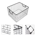 thumbnail image 1 of UPGRATOR Panier en Fil Métallique Extra Grand Rangement pour Bois de Chauffage Style Rustique 1 Pcs, 1 of 8