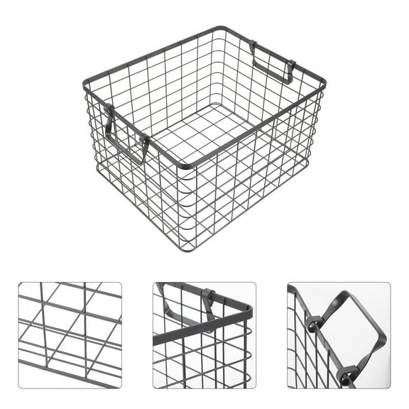 Nicehomfit Wire Firewood Holder Basket Metal Design for Fireplace and Outdoor Storage Use