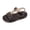 Black-02, variant on Toddler Girls Jelly Shoes Soft Sandals Rubber Sole Closed Toe Beach Summer Mary Jane Kids Princess Dress Flat