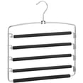 thumbnail image 1 of SONGMICS Perchas para Pantalones , Juego de 3, Metal, Ahorran Espacio, Estable con Acolchado Antideslizante, Barras de Columpio, para 5 Vaqueros Cada Una, Traje, Bufandas, Corbatas, 1 of 5