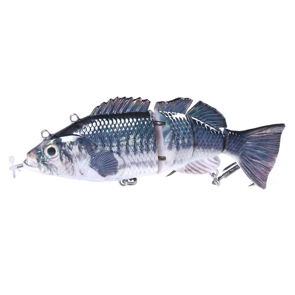 Rechargeable USB Minnow Fishing Lure Electric Flashing Floating LED Light W9R4