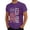 Purple, variant on America 250 Merchandise Mens Short Sleeve Crewneck Patriotic Graphic Tee Stylish Summer Daily Wear Army Green S