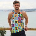 thumbnail image 6 of Pofeuu Cute Dogs Collage Print Men's Workout Tank Tops Sleeveless Muscle Gym Shirt Quick Dry-XX-Large, 6 of 7