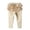 Beige, variant on Angala Girls Stretch Skinny Pants With Lace Trim Soft Pure Color Leggings For Toddler And Comfortable Everyday Wear Elastic Cozy Lightweight Children Trousers 2-3 Years
