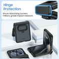 thumbnail image 5 of Oupeigar for Motorola Razr 2026/2025/2024 Case with Ring Holder,Screen Protector All-Inclusive Shockproof Wireless Charging Phone Case-Black, 5 of 10