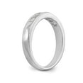 thumbnail image 6 of 14K White Gold Ring Band Wedding Diamond Square 7-Stone Channel, 6 of 7
