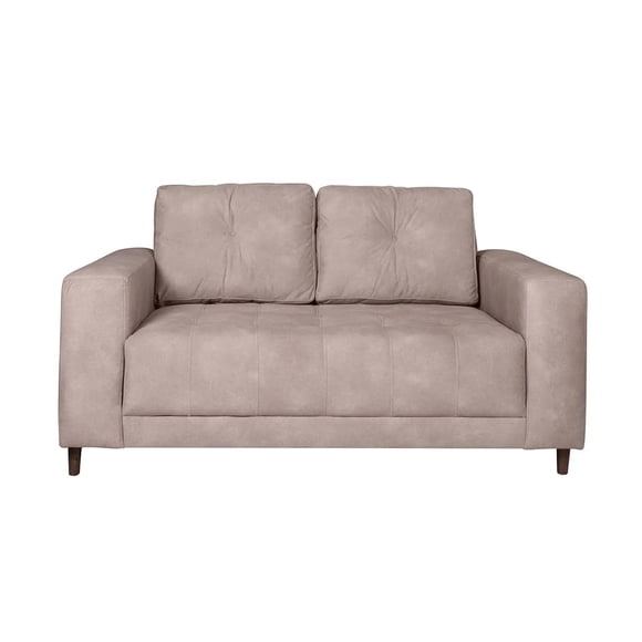 Love Seat Luma Mobica en color beige con estilo modelo, 160cm