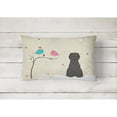 thumbnail image 2 of Carolines Treasures BB2553PW1216 Christmas Presents between Friends Briard - Black Canvas Fabric Decorative Pillow, 12H, 2 of 3