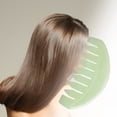 thumbnail image 5 of Luckymimi Jade Comb Scratchless Hurtless to Scalp Stone Jade Stone Guasha Comb for Hair Color Random, 5 of 13