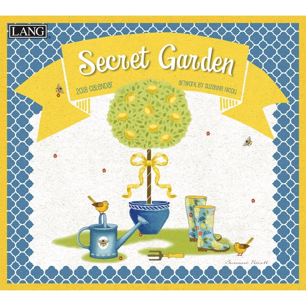 Secret Garden Wall Calendar, Contemporary Art by Lang Companies
