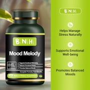 Mood Melody Mood Support Supplement, Supports Calm & Emotional Balance, Herbal Formula, 120 Capsules