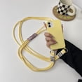 thumbnail image 2 of Silicone iPhone Case with Phone Lanyard, Long Crossbody Strap, Universal Lanyard Neck Strap Protective Case Cover (Yellow, iPhone 13 Pro), 2 of 12