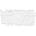 thumbnail image 2 of 34"W x 22 5/8"H x 2"ID x 12"C x 1"P Novo Architectural Grade PVC Contemporary Ceiling Medallion, 2 of 11