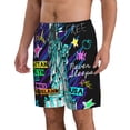 thumbnail image 2 of Vsdgher New York City Men's Beach Shorts, Surfing shorts, Swim trunks, Quick Dry Swim Trunks for Surfing Beach Fun -3X-Large, 2 of 6