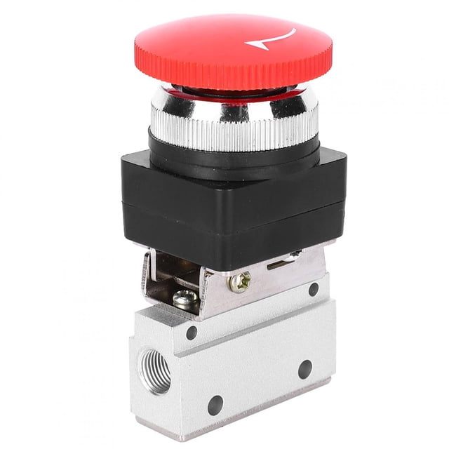 Interruptor pulsador de válvula mecánica neumática de 2 posiciones y 3 vías G1/8 MOV-03