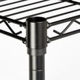 thumbnail image 2 of Hassch 4-Tiers Metal Storage Shelf Chrome Plated Iron Rack for Living Room, Black, 2 of 5