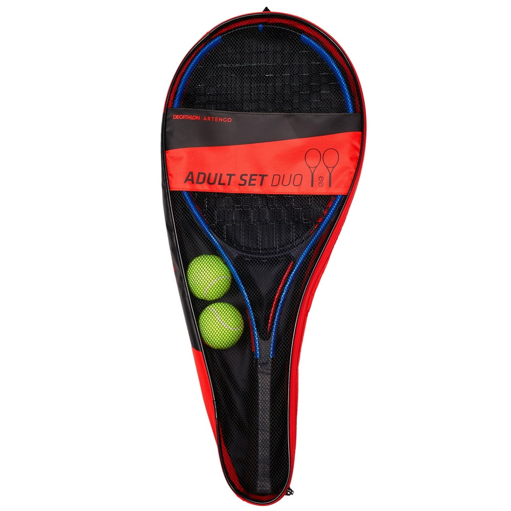 Decathlon Artengo Duo, Tennis Set with 2 Rackets + 2 Balls + 1 Bag