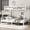 White, variant on Metal Queen over King Bunk Bed for Teens and Adults – Space-Saving, Noise-Reduced Design, No Box Spring Needed, Black,Ships 2 Pkgs