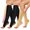 Beige Black Brown, variant on 3 Pairs Zipper Copper Compression Socks for Women & Men Circulation 15-20 mmhg - Better Blood Flow, Swelling, Best Support for Medical, Running, Nursing