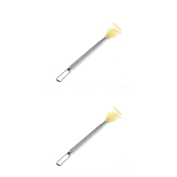Vogacara Back Scratcher Claw Body Head Shoulder Extendable Steel Massager Tool Stainless Scratching Itch for Household Living Room Plata 2piezas Vogacara CBP491881