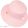 thumbnail image 3 of Toddler Kids Baby Girl Breathable Sun Hat Cotton Foldable 50+ SPF Protective, 3 of 5