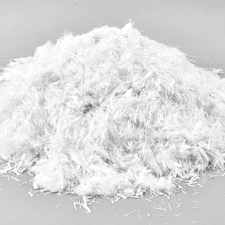 8.8 Lb 1/4" Chopped Fiberglass Fibers Strands, E-Glass Fibers for Cement 6 Mm, 9 Mm Mortar Concrete Reinforcement Anti Seepage Anti Cracking Milled Glass Fiber for Building Wall Garden Floor
