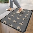 thumbnail image 4 of Cute Pug Puppies Door Rugs,Washable Non Slip Door Mats Indoor,Decorative Door Mats,Entry Mat Indoor for Entrance,Bedroom,Kitchen,Bathroom,30"x17", 4 of 6