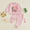 thumbnail image 2 of mgoYE Toddler Baby Boy Fall Winter Clothes Long Sleeve Sweatshirt Pullover Tops + Joggers Pants Outfit Set, 2 of 6