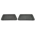 thumbnail image 2 of 2-Pack Gray Silicone Refrigerator Drip Trays, Trapezoidal Spill-Proof & Drain Pads Compatible with GE, Samsung Refrigerators - Cuttable, Reusable, Dishwasher Safe Mats for Water Dispensers, Coffee, 2 of 6