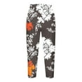 thumbnail image 5 of LbsKUS Deals Under $10.00 Women Yoga Capris, Floral Print Comfy Pants,High Waist Workout Running Yoga Pant,Tummy Control Leggings,Black,XXXL, 5 of 5