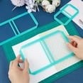 thumbnail image 3 of 3Pcs Mini Bookbinding Tool, Acrylic Sticky Notes Bookbinder Guide Stencil Template Bookbinding Ruler Scrapbooking Tool for Portable Notebook Journal Handbook Making, 3 of 8