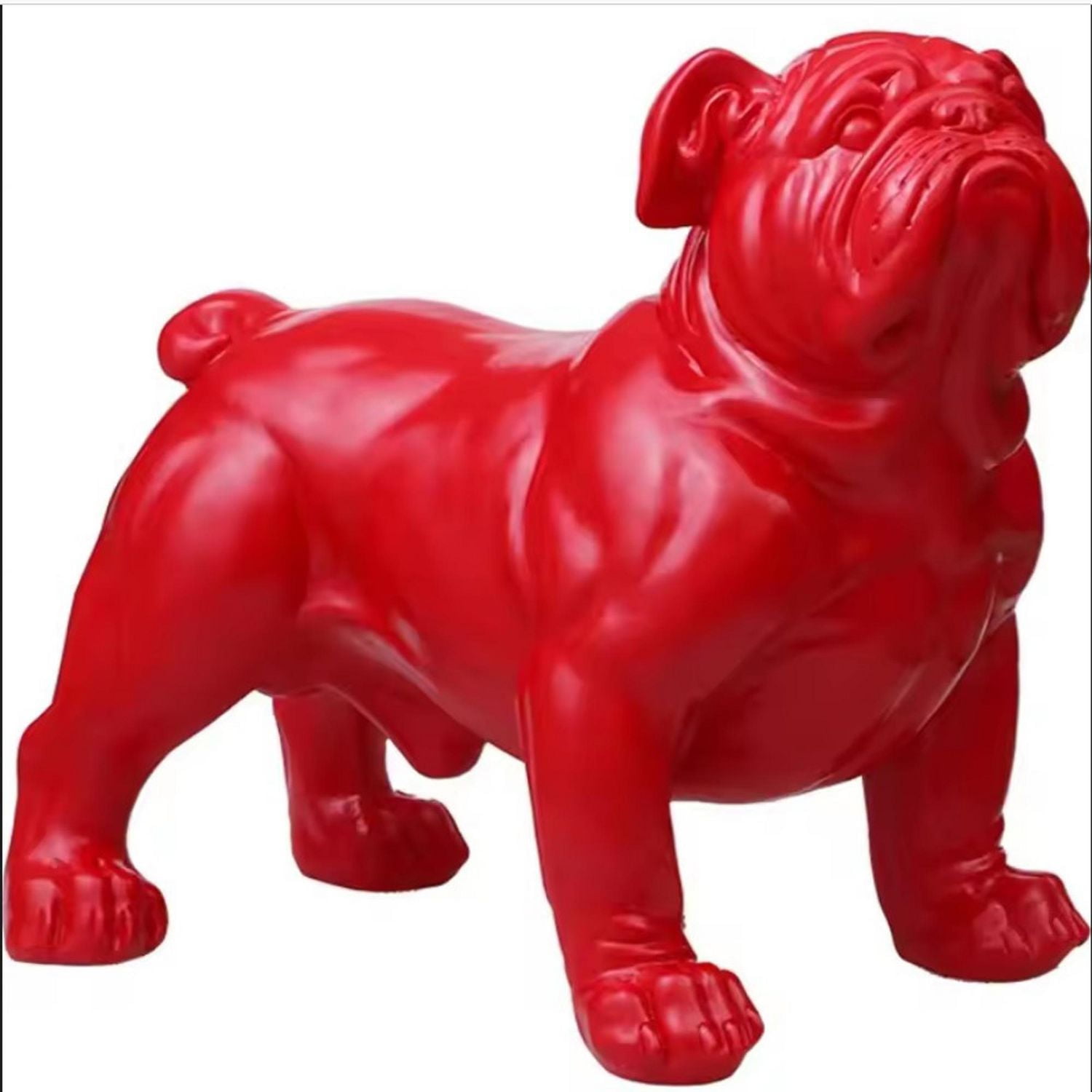 Premium Red Bulldog Sculpture Canadian Furniture