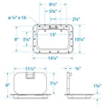 thumbnail image 2 of Seachoice Hinged Hatch, Arctic White, 7 In. X 11 In. Inner Dimensions, Acetone Proof Polypropylene, 2 of 4