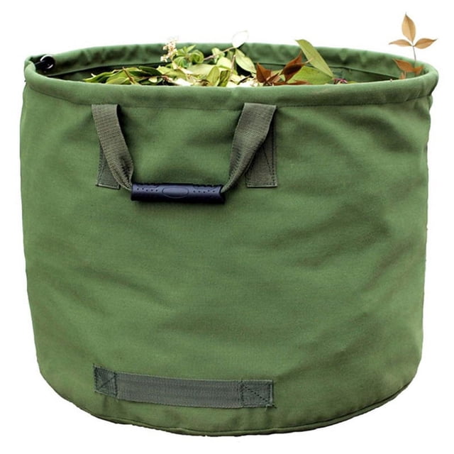 Canvas Portable Yard Waste Bags, Reusable Lawn and Leaf Bags for Multipurpose Use, Waterproof and Environmentally Sustainable