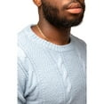thumbnail image 5 of X RAY JEANS Mens Cable Knit Crewneck Pullover Sweater, Blue, 3XL, 5 of 6