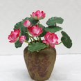 thumbnail image 4 of 2 ramos de flores de loto artificiales, flor de mesa de simulación de lirio de agua de tacto real para fiestas, arreglos de oficina en el hogar, decoración interior y exterior, 4 of 5
