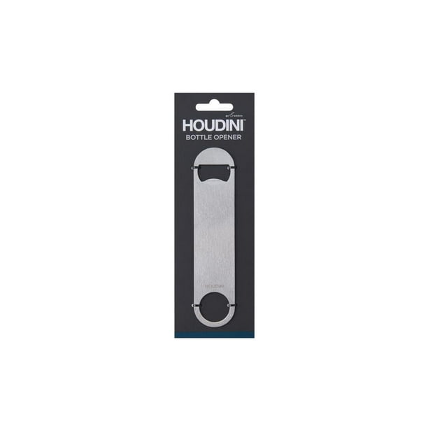 Manual del abridor de botellas Houdini Silver de acero inoxidable