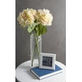thumbnail image 3 of Set of 3 White Decorative Centerpiece Flowers, 27", 3 of 6