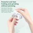 thumbnail image 6 of Electric Automatic Nail Clipper, Upgrade Automatic Nail Clipper Rechargeable Nail Clippers, Electric Nail Clipper Electric Nail Clippers for Kids, Adults, Seniors (White), 6 of 7