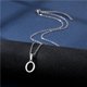 thumbnail image 1 of Collar con colgante de letra inicial para mujer, gargantilla de cadena de clavícula brillante de acero inoxidable Simple, joyería de moda, 1 of 4