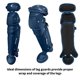 thumbnail image 4 of Set de receptor juvenil Easton Black Magic 3.0 azul marino talla M 6-9, 4 of 8