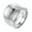 Silver, variant on PAMTIER Women's Stainless Steel Classic Simplicity Design Exaggerated Ring Silver Size 9