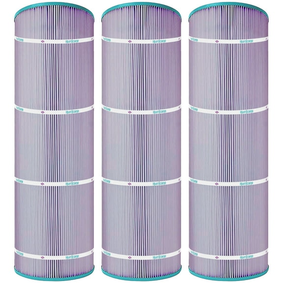 Hurricane 3 Pack HF8413-01P Platinum Purple Pool Filter Cartridge Replacement
