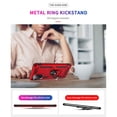 thumbnail image 6 of Samsung Galaxy S20 FE Case with 360 Rotating Ring Holder, Dteck Hybrid Rugged Shockproof Case Compatible Magnetic Car Mount Ring Grip Kickstand Cover for Samsung Galaxy S20 Fan Edition 5G, Red, 6 of 7