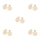 thumbnail image 3 of Guardurnaity Pendientes Colgantes Geométricos De Moda Accesorios De Mujer Hechos A Mano Y Ligeros Pendientes Colgantes Beige Blanco Type2 NO2, 3 of 6