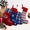 Red Navy-4p-4 Pack, variant on Christmas Stockings, World Famous Paintings, 5 Pack, 13.90 x 9.13 x 3.43 Inches