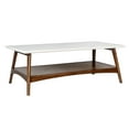 thumbnail image 4 of Dtwnek Coffee Table for Home, Office, White+Brown, 4 of 8