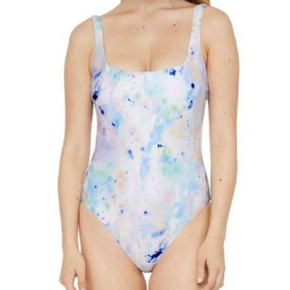 Polo Ralph Lauren Women's Multi Paint Splatter Printed Swimsuit, Large